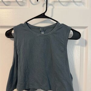 SKIMS Slate Blue Crop Top